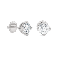 Earrings Ama Woman in White Gold Diamante Lab Grown 1.40 Ct AMA-OR-101M-16 - AMA-OR-101M-16